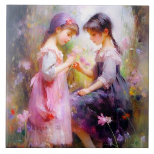 Carreau Amis et fleurs