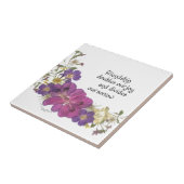 Carreau Amitié et fleurs (Côté)