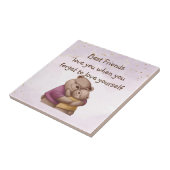 Carreau Amitié Teddy Ours Aimez-vous Inspiration (Côté)