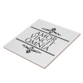 Carreau Amor Vincit Omnia Love conquiert Toutes Les Phrase (Côté)