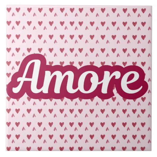 Carreau Amore Typography Design – Valentine’s Day Gift (Devant)