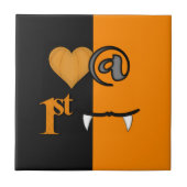 Carreau Amour à la première bouchée Halloween (Devant)