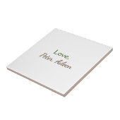 Carreau amour ajouter un nom simple texte modifiable minim (Côté)