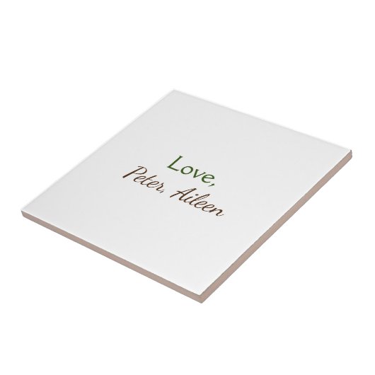 Carreau amour ajouter un nom simple texte modifiable minim (Côté)