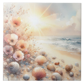 Carreau Amour au bord de la mer