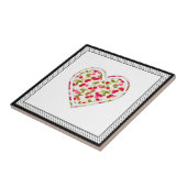 Carreau Amour, baies, cerise (Côté)