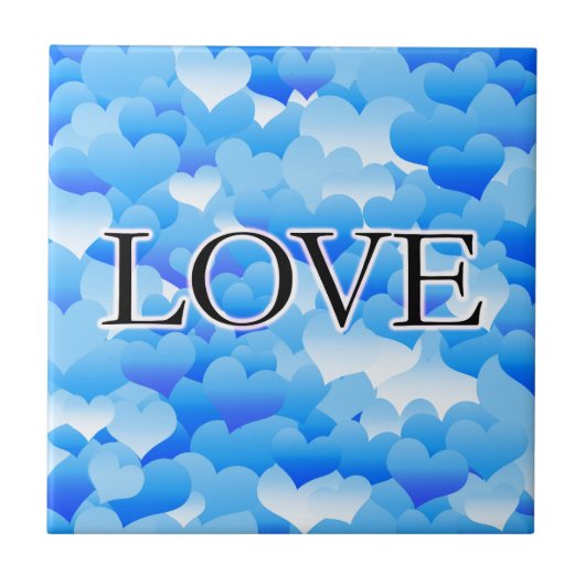 Carreau Amour bleu (Devant)