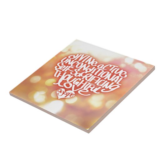 Carreau Amour bouche bée (Côté)