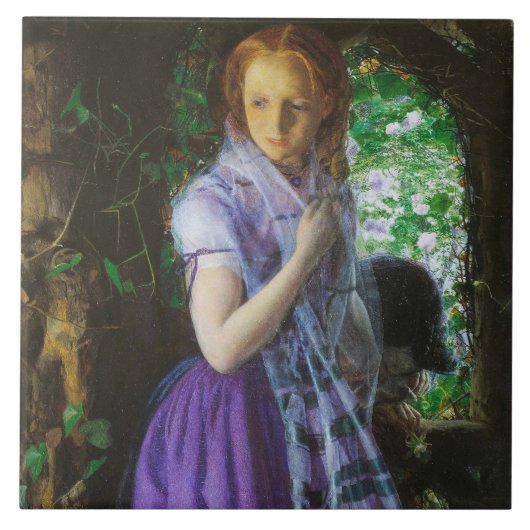 Carreau Amour d'avril par Arthur Hughes (Devant)