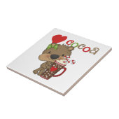 Carreau Amour de cacao d'ours de fille (Côté)