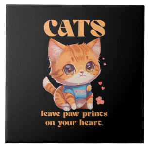 Carreau amour de chaton mignon