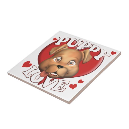 Carreau Amour de chiot (Côté)