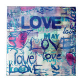 Carreau Amour de graffiti (Devant)