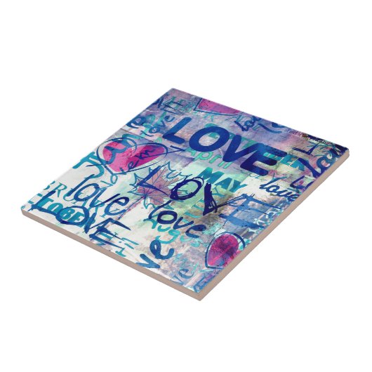 Carreau Amour de graffiti (Côté)