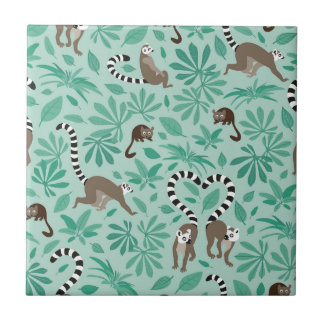 Carreau Amour de lémurien pour les feuilles de menthe