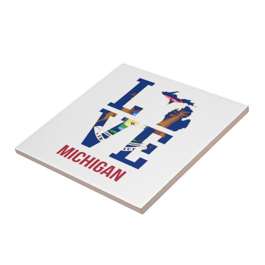 Carreau Amour de l'État du Michigan (Côté)