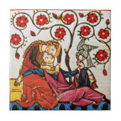 Carreau AMOUR ETHERNE, blanc (Devant)