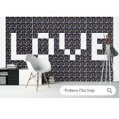 Carreau Amour Moderne Élégant Motif Crâne Sugar Décoratif