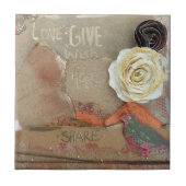 Carreau Amour multimédia mixte (Devant)