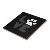 Carreau AMOUR - noir/Gry (Côté)