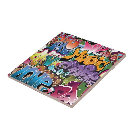 Carreau Amour pour le graffiti (Côté)