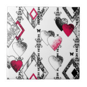 Carreau Amour, résille, patchwork (Devant)