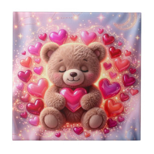 Carreau Amour Teddy brillant 💖Carreau en céramiqu