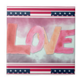 Carreau Amour : WaterColor (Devant)