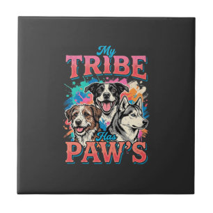 Carreau Amoureux des chiens Ma tribu a des pattes