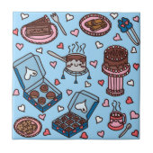Carreau Amoureux du chocolat mignon (Devant)