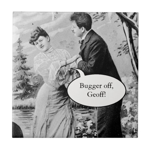 Carreau Amoureux vintage romantique en bateau (Devant)