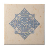 Carreau Amsterdam Design Bleu Beige (Devant)