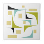 Carreau Amusants Coins géométriques du milieu du siècle mo<br><div class="desc">Ajoutez une pop de couleur à votre travail de tuiles avec ces coins funky et rectangles carreaux en céramique moderne du milieu du siècle. On y retrouve les couleurs amusantes du bleu aqua,  du vert d'avocat,  du jaune et du noir.</div>