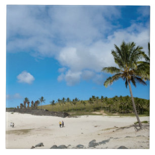 Carreau Anakena, Rapa Nui, Île de Pâques, Chili