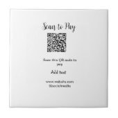 Carreau Analyser pour payer scanner code QR ajouter des dé (Devant)