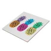 Carreau Ananas coloré illustré (Côté)