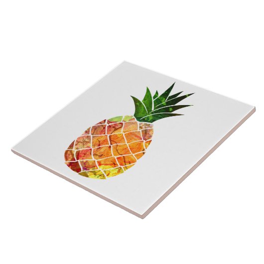 Carreau Ananas d'aquarelle (Côté)