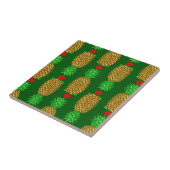 Carreau Ananas de Noël Tropical Noël chaud Noël Gre (Côté)