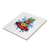 Carreau Ananas de surf drôle (Côté)