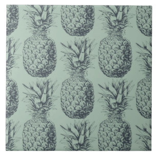 Carreau Ananas, fruit tropical design motif