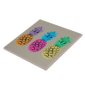 Carreau Ananas illustrés colorés (Côté)