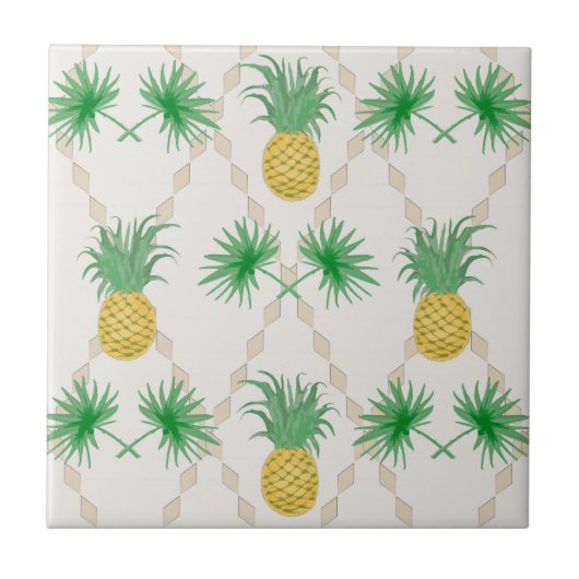 Carreau Ananas, rétro (Devant)