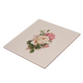Carreau Ancien Arrière - plan blanc/rose Roses-Buff (Côté)