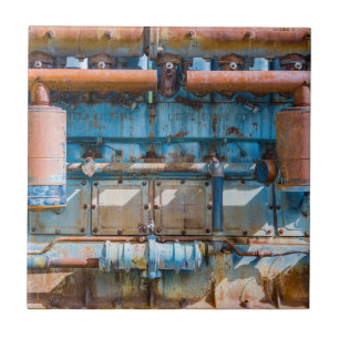 Carreau Ancien et rouillé Atlas Impérial moteur diesel à I