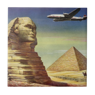 Carreau Ancien Grand Sphinx de Gizeh, Pyramides d'Égypte