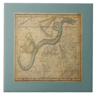 Carreau Ancien graphique en étoile de la constellation d'h