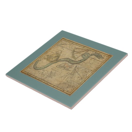 Carreau Ancien graphique en étoile de la constellation d'h (Côté)