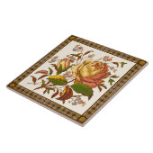 Carreau Ancien module de transfert de Rose victorien Repro (Côté)