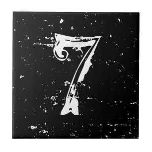 Carreau Ancien numéro de maison de l'adresse de rue en d