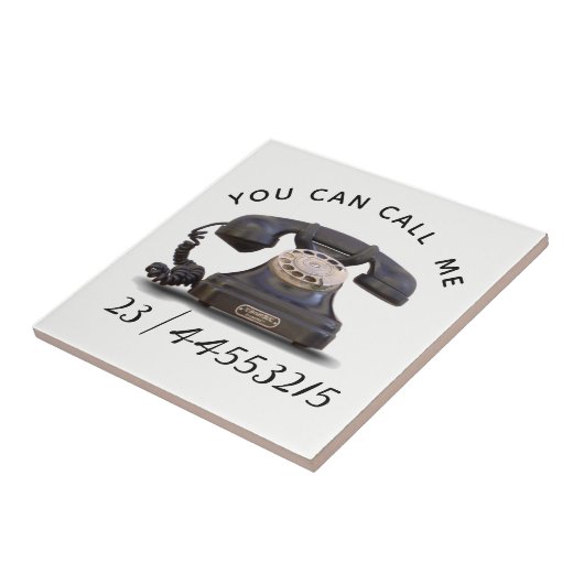 Carreau Ancien téléphone - ajouter le numéro    (Côté)